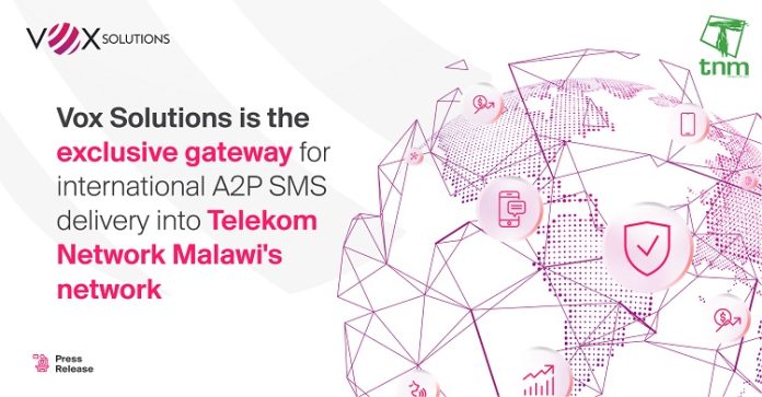 VOX Solutions becomes A2P SMS gateway for traffic into TNM’s network