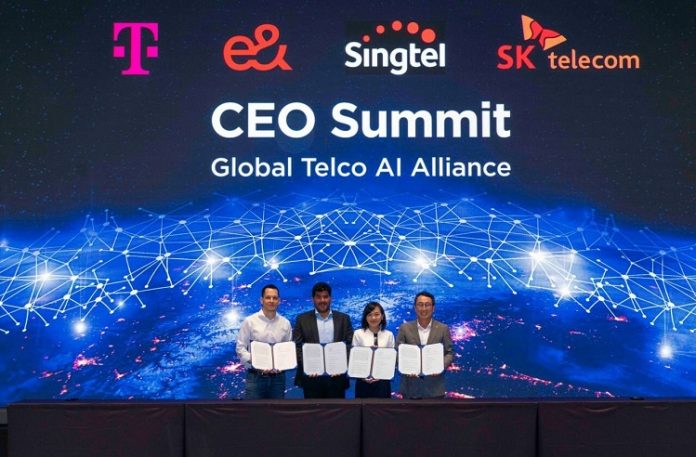 SK Telecom, Telekom, e& and Singtel form Global Telco AI Alliance