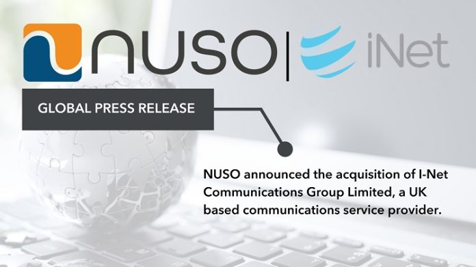 NUSO Acquires UK Based I-Net Communications
