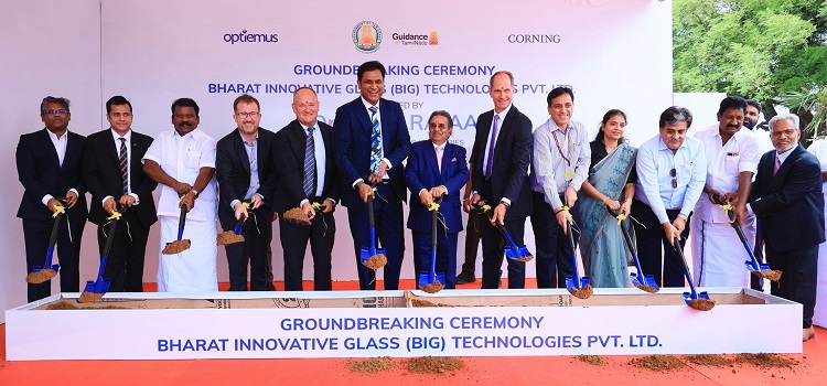 Corning, Optiemus Infracom Break Ground on Cover-Glass Finishing Facility