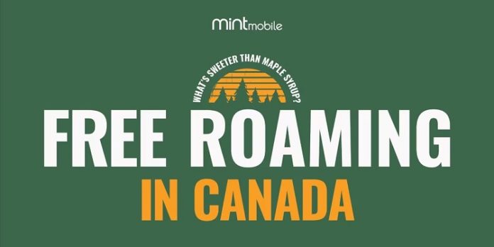 Mint Mobile Free Roaming in Canada