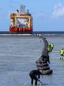 NEC constructs 2,250 km EMCS submarine cable linking Pacific island nations