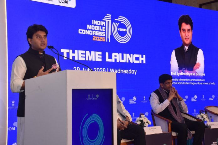 Jyotiraditya Scindia Unveils 'Scale Without Boundaries' as Theme for IMC 2026